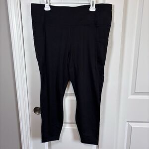 Member's Mark Black Leggings Women's Large Everyday Stretch High-Rise Ankle XXXL
